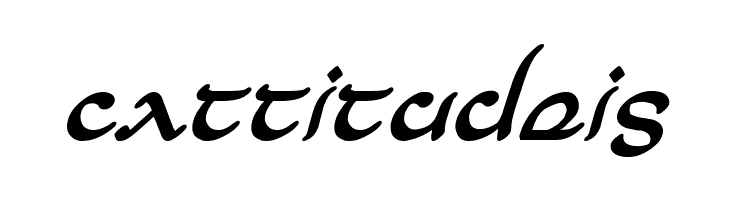 Half-Elven Bold Italic  Free Fonts Download