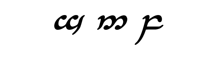 Half-Elven Bold Italic  Free Fonts Download