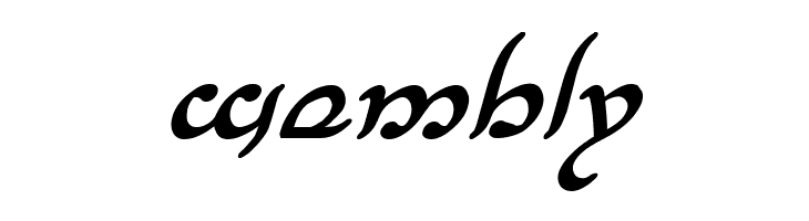 Half-Elven Bold Italic  Free Fonts Download