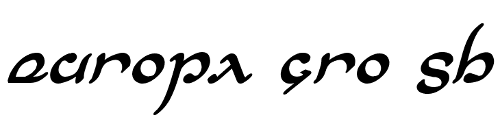 Half-Elven Bold Italic  Free Fonts Download