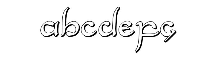 Half-Elven 3D Regular  Free Fonts Download