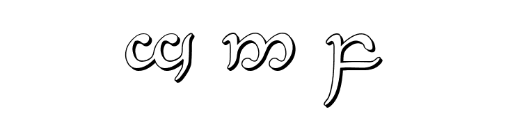 Half-Elven 3D Regular  Free Fonts Download