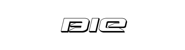 Drive 3D Italic  Free Fonts Download