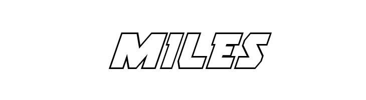 Rogue Hero Outline Italic  Free Fonts Download