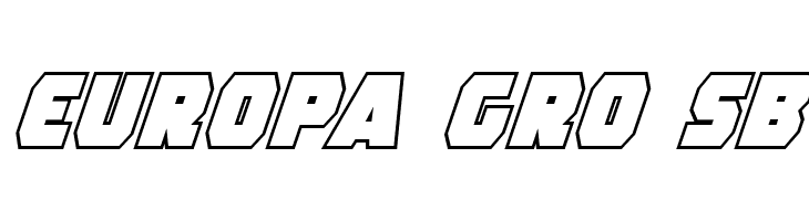 Rogue Hero Outline Italic  Free Fonts Download