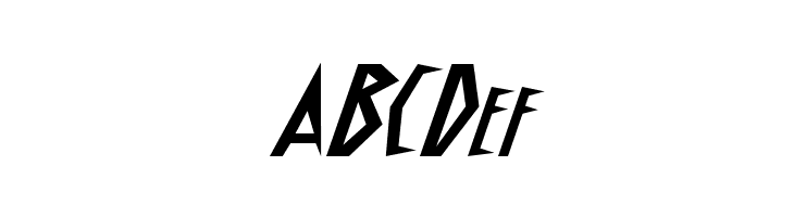 Schrill AOE Oblique  Free Fonts Download