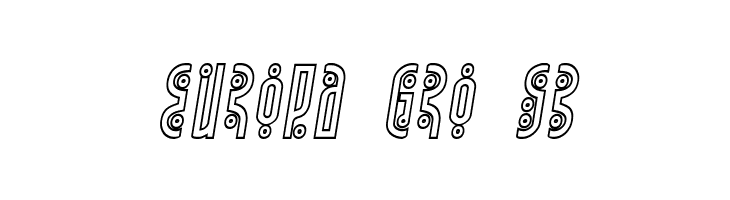 Underground Rose Outline Italic  Free Fonts Download