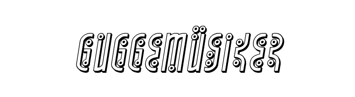 Underground Rose 3D Italic  Free Fonts Download