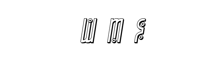 Underground Rose 3D Italic  Free Fonts Download