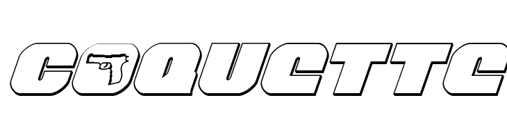 Tauro 3D Italic  Free Fonts Download