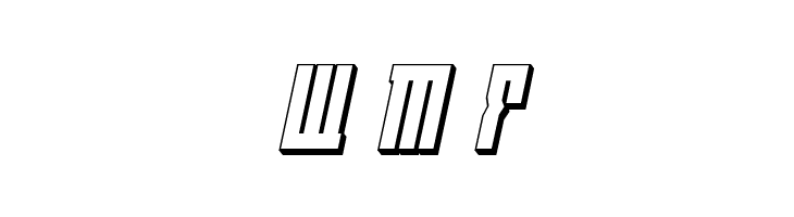 EAST-west 3D Italic  Free Fonts Download