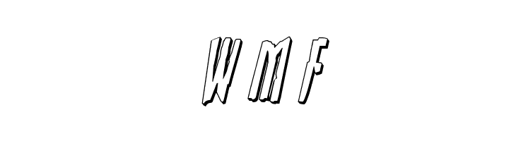 Stranger Danger 3D Italic  Free Fonts Download