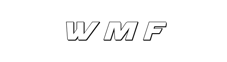 Oceanic Drift 3D Italic  Free Fonts Download