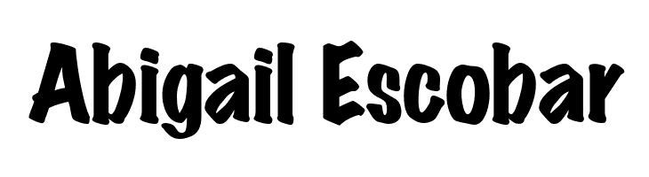 Abigail%2BEscobar MarkerFeltWide-Plain Regular Font