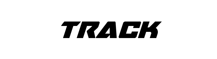 TRACK Oceanic Drift Bold Italic Font