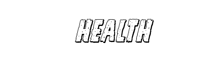 Vicious Hunger 3D Italic  Free Fonts Download