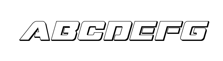 Super Commando 3D Italic  Free Fonts Download