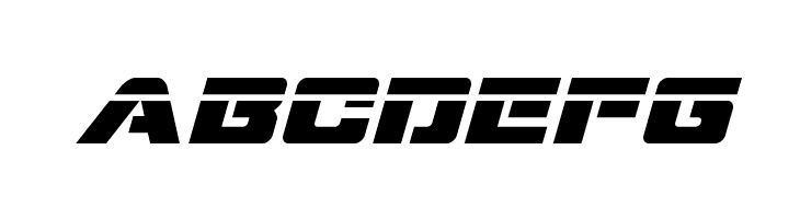 Super Commando Laser Italic  Free Fonts Download