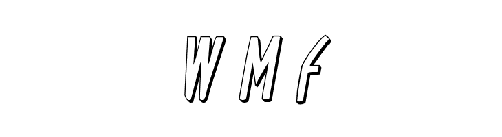 Oh Mighty Isis 3D Italic  Free Fonts Download