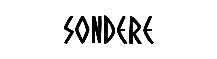 SONDERE Oh Mighty Isis Expanded Font