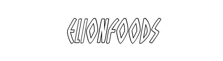 Oh Mighty Isis Outline Italic  Free Fonts Download
