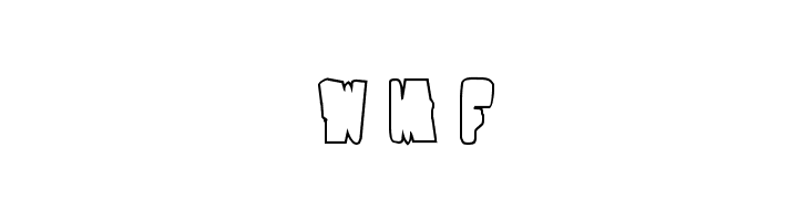 Nobody's Home Outline  Free Fonts Download