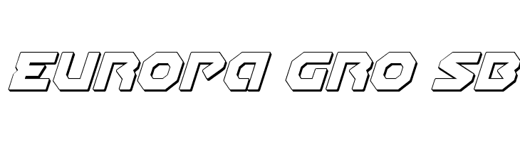 Gunner Storm 3D Italic  Free Fonts Download