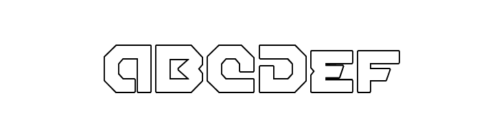 Gunner Storm Outline  Free Fonts Download