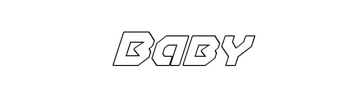 Gunner Storm Outline Italic  Free Fonts Download