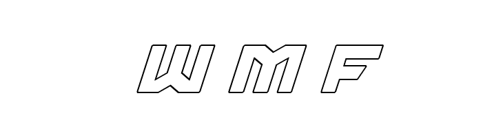 Gunner Storm Outline Italic  Free Fonts Download