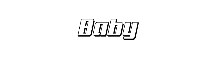 Subadai Baan 3D Italic  Free Fonts Download