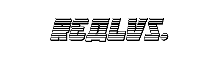 October Guard Chrome Italic  Free Fonts Download