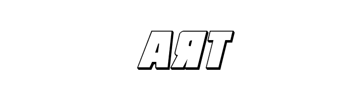 October Guard 3D Italic  Free Fonts Download
