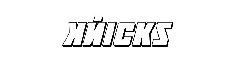 October Guard 3D Italic  Free Fonts Download