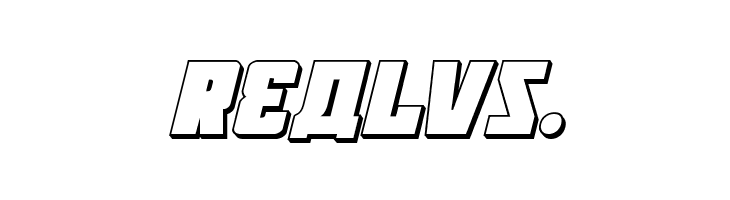 October Guard 3D Italic  Free Fonts Download