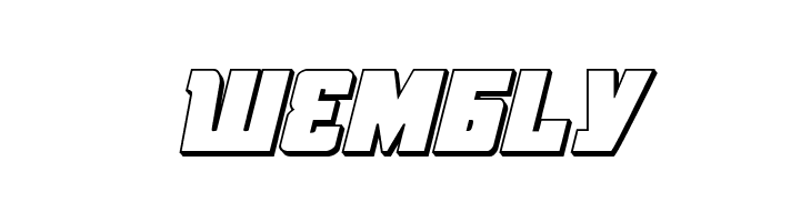 October Guard 3D Italic  Free Fonts Download