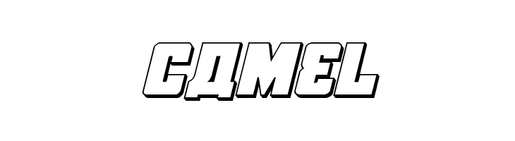 October Guard 3D Italic  Free Fonts Download