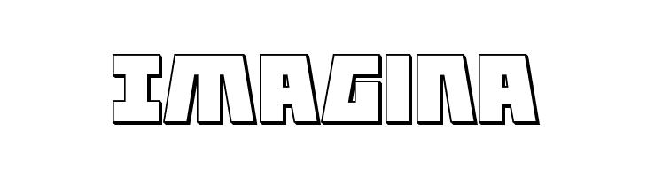 Halfshell Hero 3D Regular  Free Fonts Download