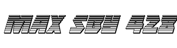 Halfshell Hero Chrome Italic  Free Fonts Download