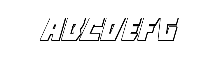 Halfshell Hero 3D Italic  Free Fonts Download