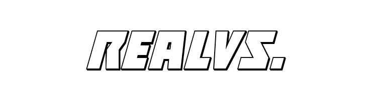 Halfshell Hero 3D Italic  Free Fonts Download