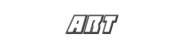 Halfshell Hero Engraved Italic  Free Fonts Download