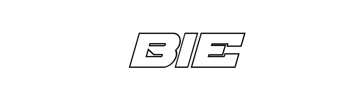 Skyhawk Outline Italic  Free Fonts Download