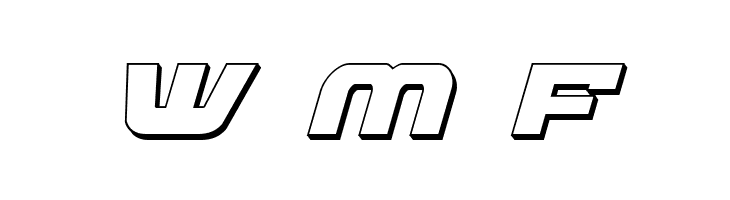 Skyhawk 3D Italic  Free Fonts Download