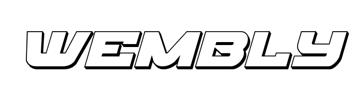 Skyhawk 3D Italic  Free Fonts Download