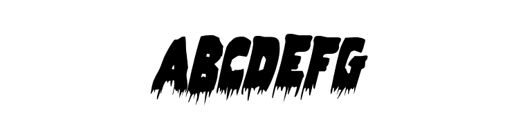 Zombie Control Condensed Italic  Free Fonts Download