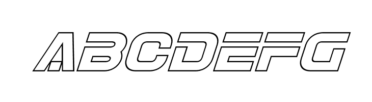 Eurofighter Outline Italic  Free Fonts Download