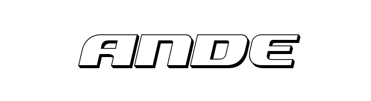 Quickening 3D Italic  Free Fonts Download