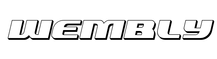 Quickening 3D Italic  Free Fonts Download