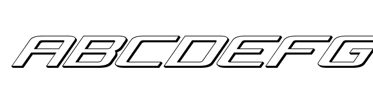 Concielian Jet 3D Italic  Free Fonts Download